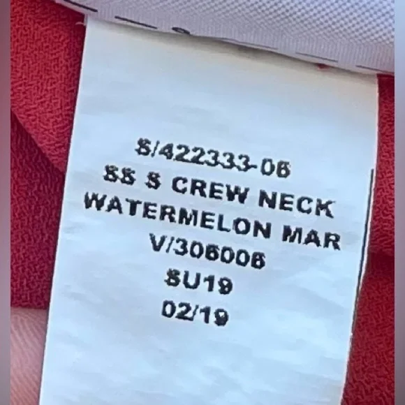 Banana Republic Watermelon Pink Crew Neck Short Sleeve Blouse - Size XS - Picture 9 of 11